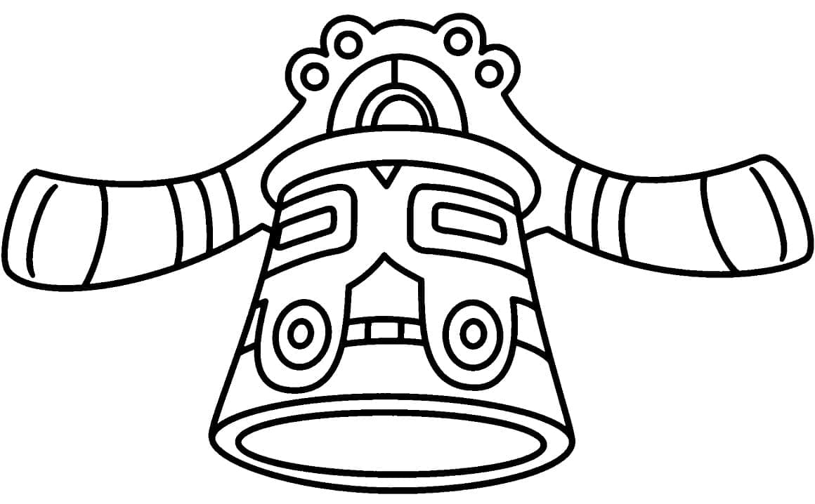 Desenho de Bronzong Pokemon para Colorir