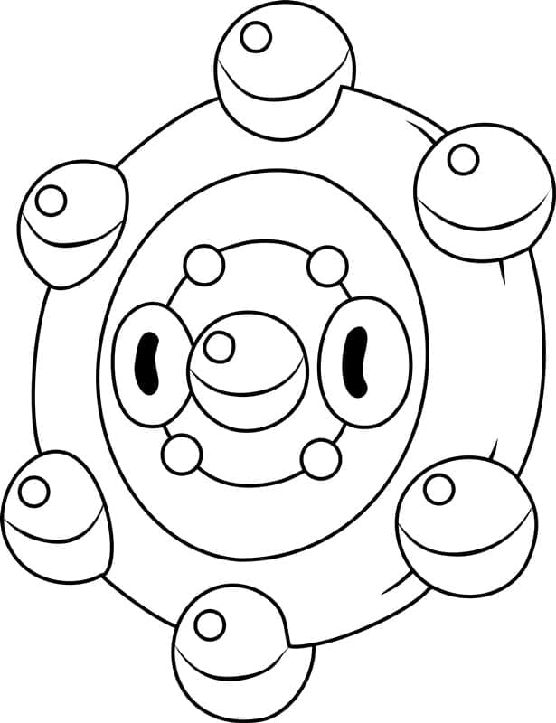 Desenho de Bronzor Pokemon para Colorir