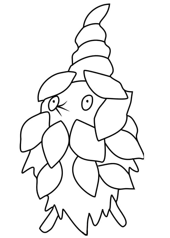 Desenho de Burmy Pokemon para Colorir
