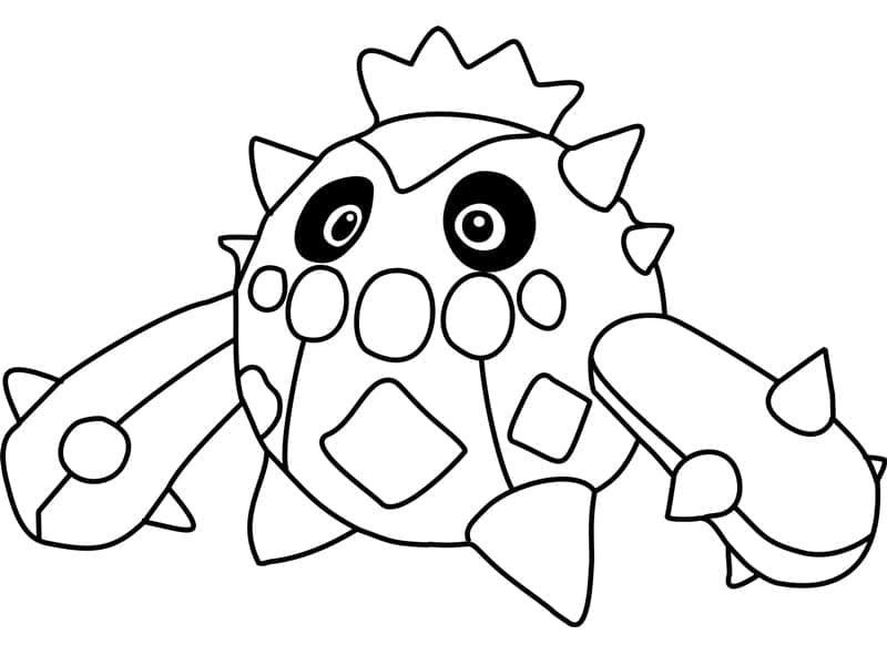 Desenho de Cacnea Pokemon para Colorir