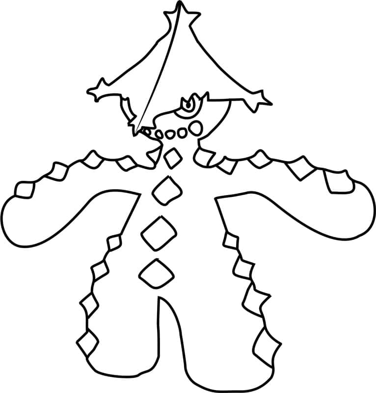 Desenho de Cacturne Pokemon para Colorir
