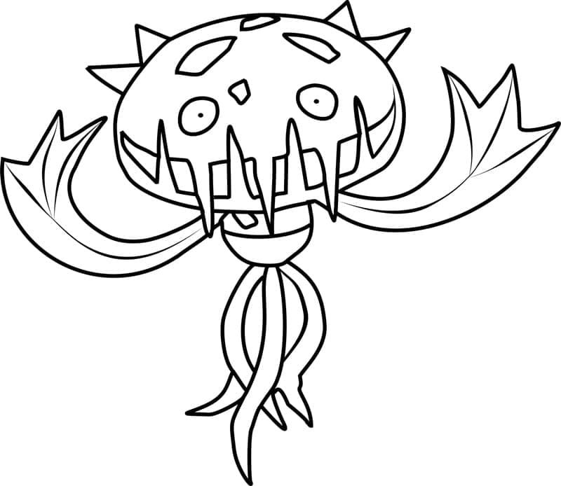 Desenho de Carnivine Pokemon para Colorir
