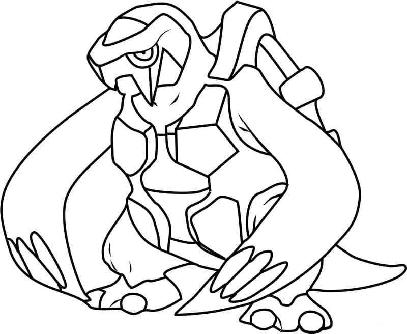 Desenho de Carracosta Pokemon para Colorir