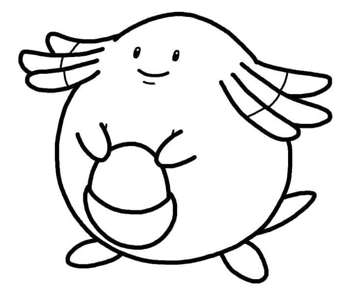 Desenho de Chansey Pokemon para Colorir