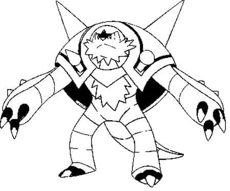 Desenho de Chesnaught Pokemon para Colorir
