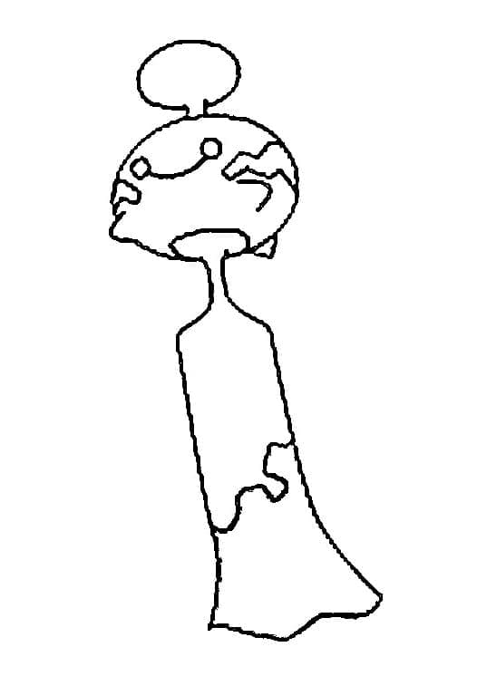 Desenho de Chimecho Pokemon para Colorir