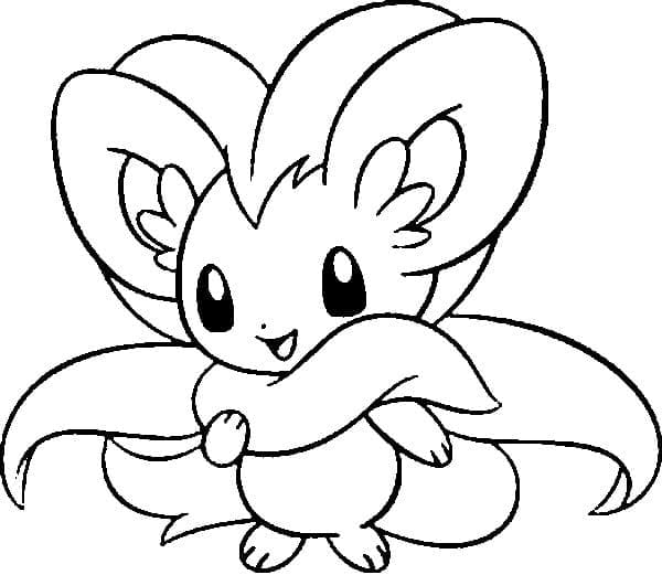 Desenho de Cinccino Pokemon para Colorir