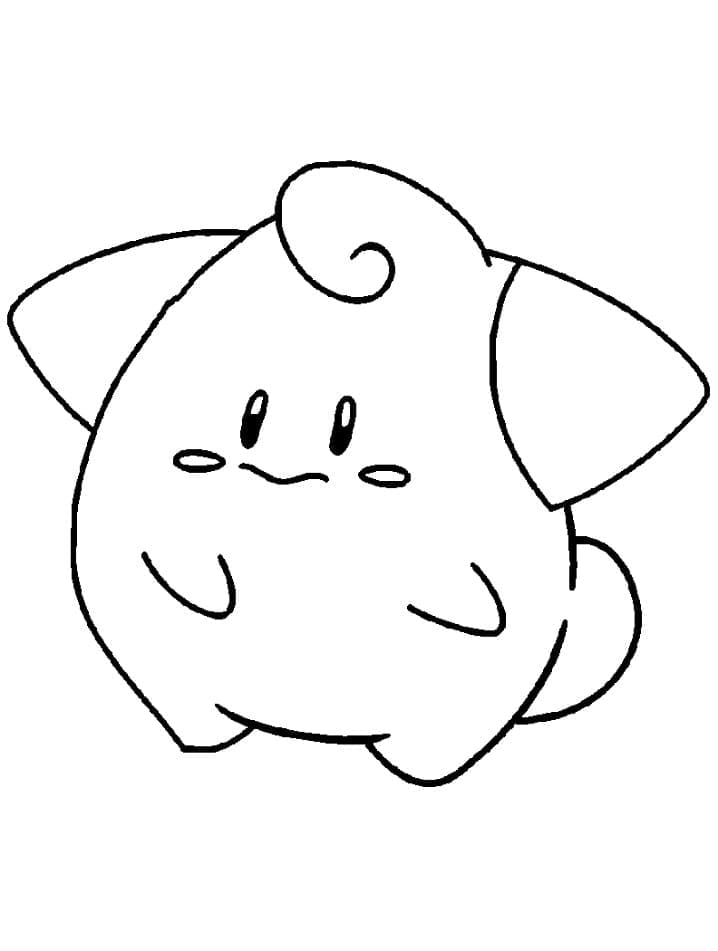 Desenho de Cleffa Pokemon para Colorir