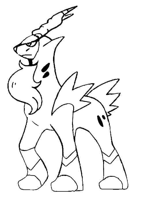 Desenho de Cobalion Pokemon para Colorir