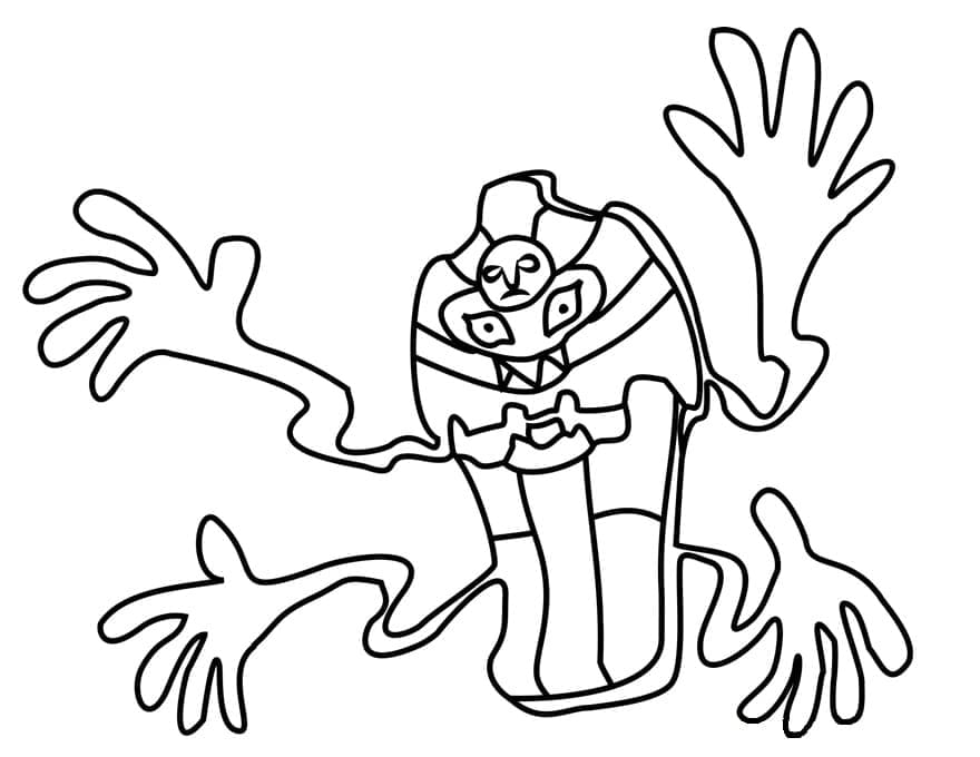 Desenho de Cofagrigus Pokemon para Colorir