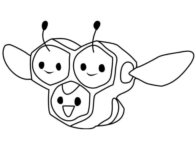 Desenho de Combee Pokemon para Colorir