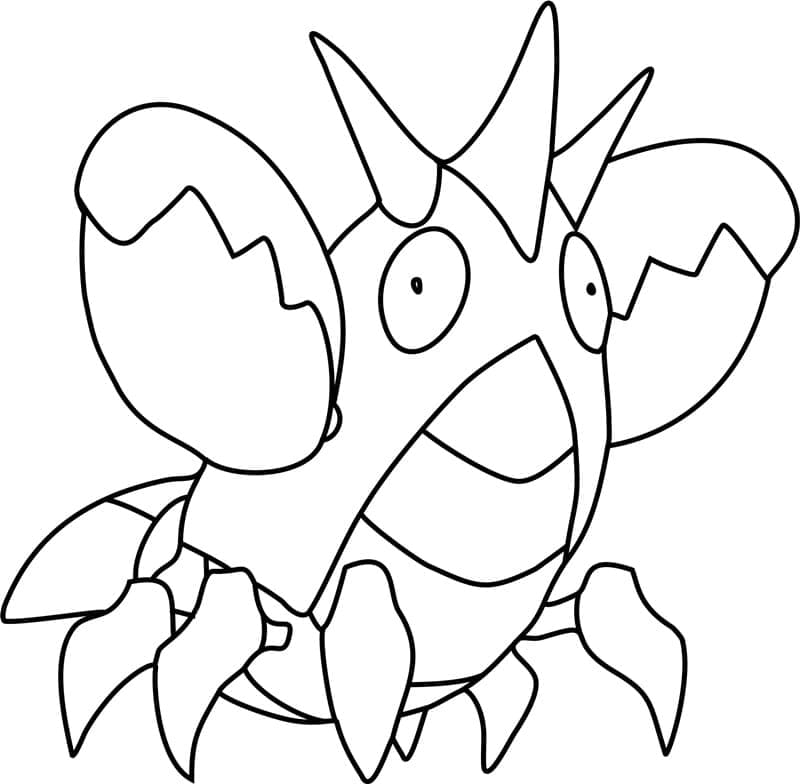 Desenho de Corphish Pokemon para Colorir