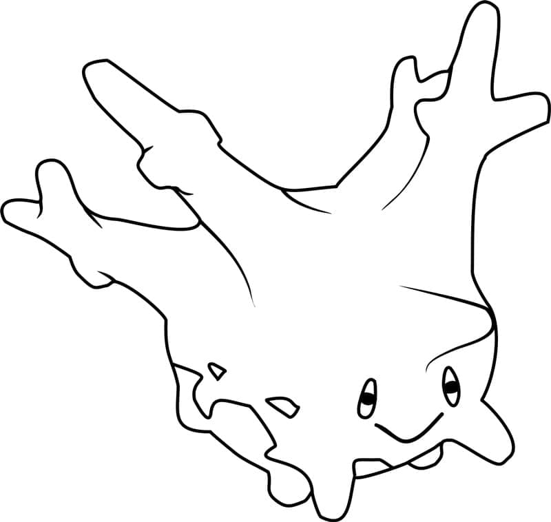 Desenho de Corsola Pokemon para Colorir