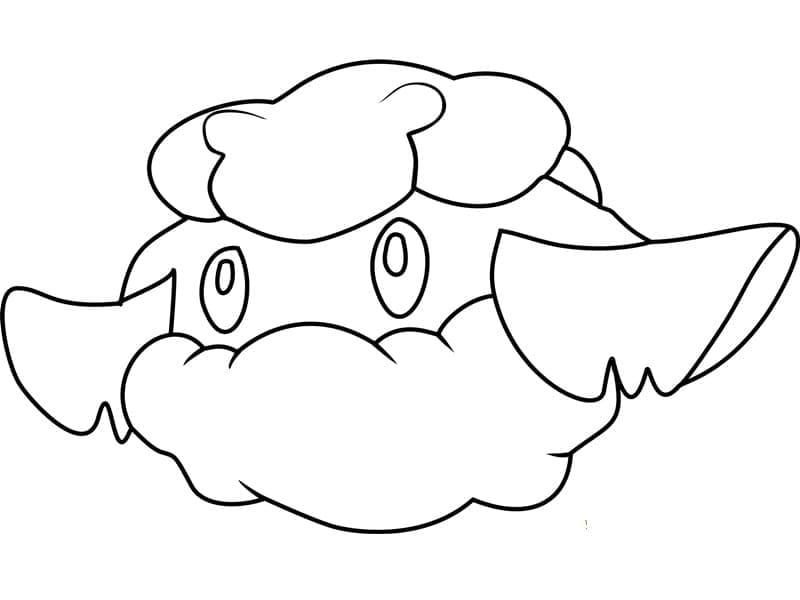 Desenho de Cottonee Pokemon para Colorir