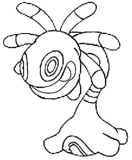 Desenho de Cradily Pokemon para Colorir