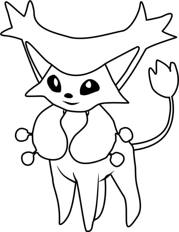Desenho de Delcatty Pokemon para Colorir