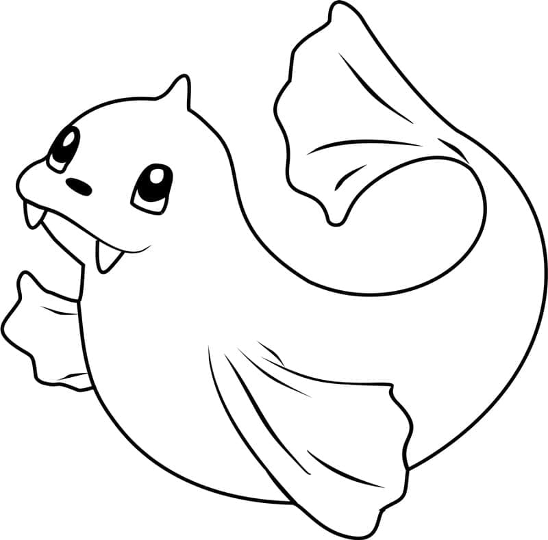 Desenho de Dewgong Pokemon para Colorir
