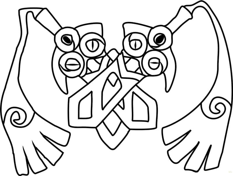 Desenho de Doublade Pokemon para Colorir