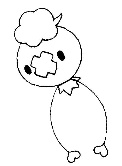 Desenho de Drifloon Pokemon para Colorir