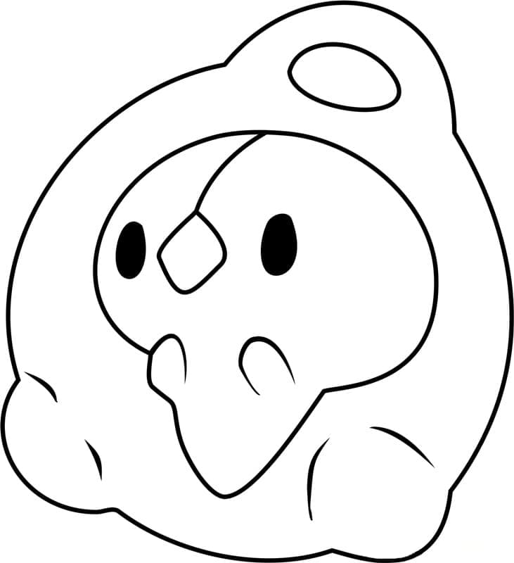 Desenho de Duosion Pokemon para Colorir