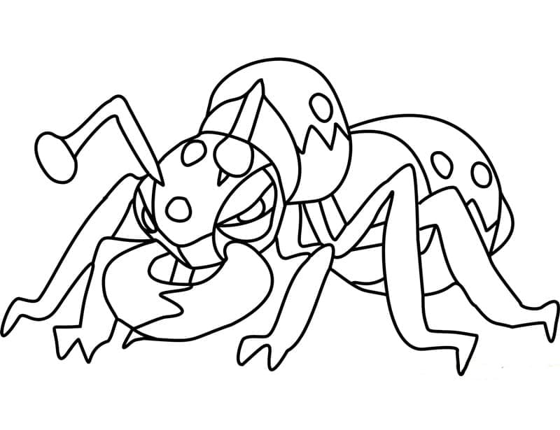 Desenho de Durant Pokemon para Colorir