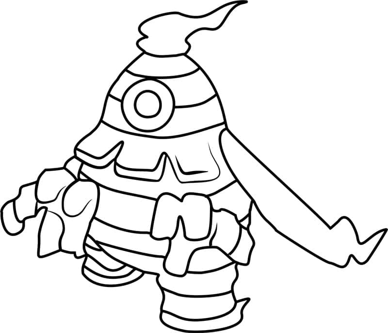 Desenho de Dusclops Pokemon para Colorir