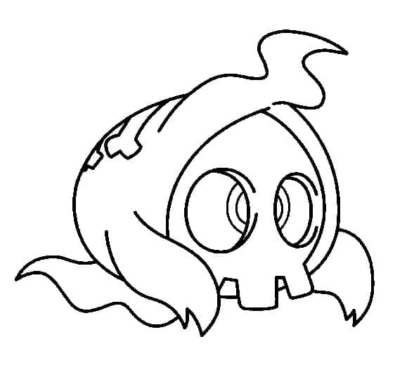 Desenho de Duskull Pokemon para Colorir
