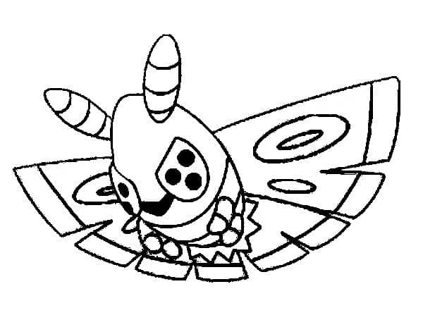 Desenho de Dustox Pokemon para Colorir