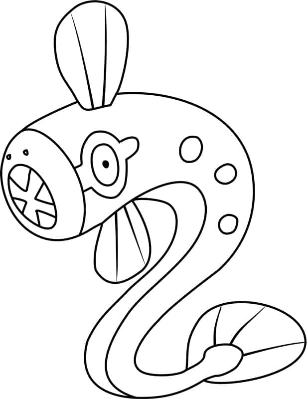 Desenho de Eelektrik Pokemon para Colorir