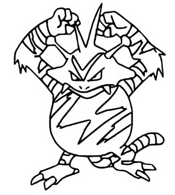 Desenho de Electabuzz Pokemon para Colorir
