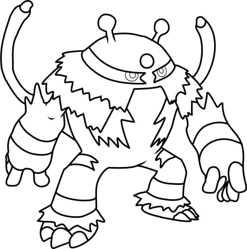 Desenho de Electivire Pokemon para Colorir
