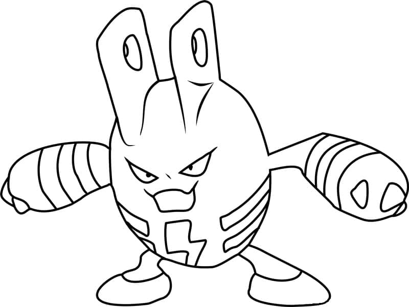 Desenho de Elekid Pokemon para Colorir