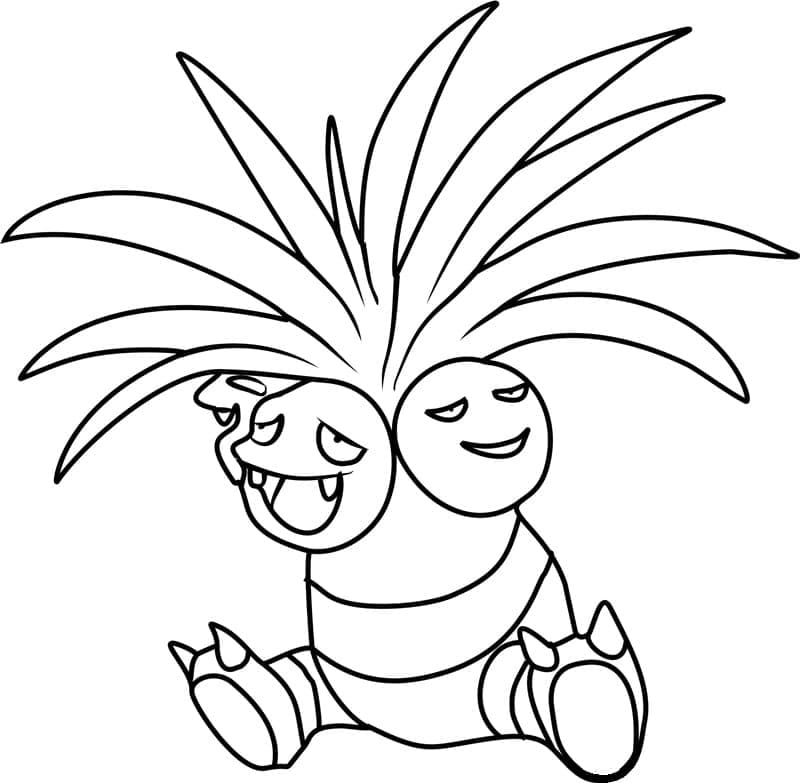 Desenho de Exeggutor Pokemon para Colorir