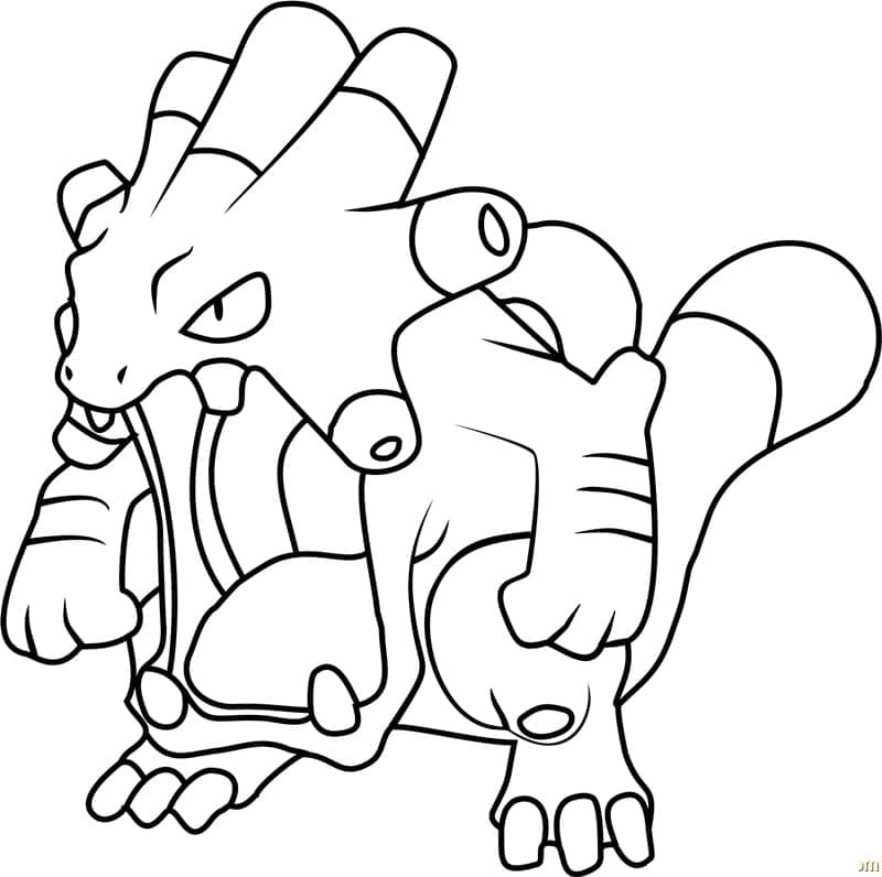 Desenho de Exploud Pokemon para Colorir