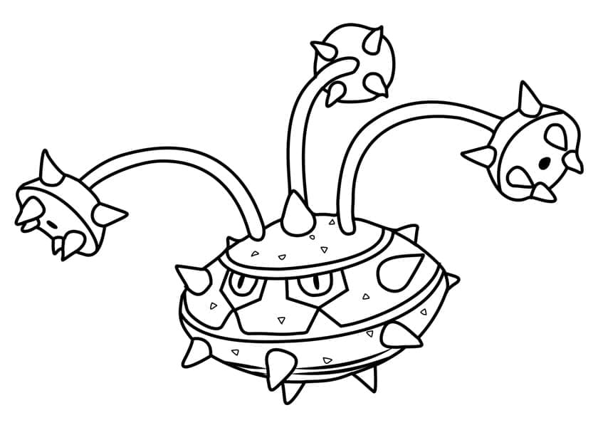 Desenho de Ferrothorn Pokemon para Colorir