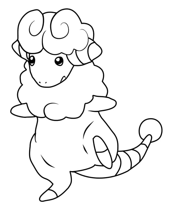 Desenho de Flaaffy Pokemon para Colorir