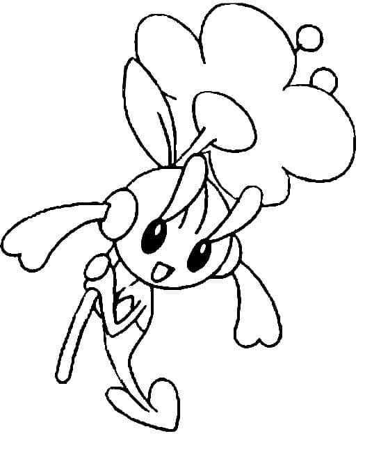 Desenho de Floette Pokemon para Colorir