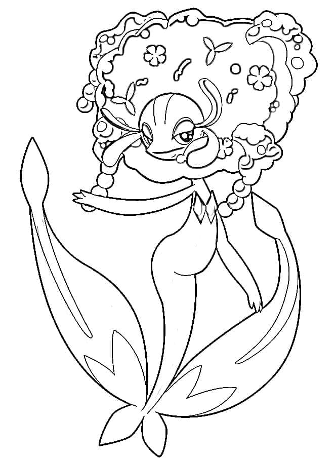 Desenho de Florges Pokemon para Colorir