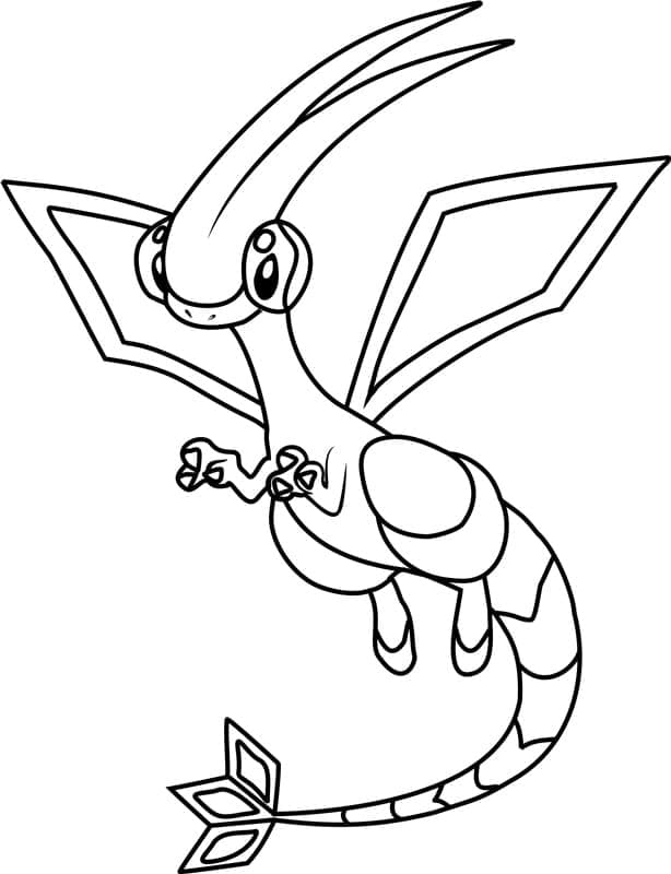 Desenho de Flygon Pokemon para Colorir