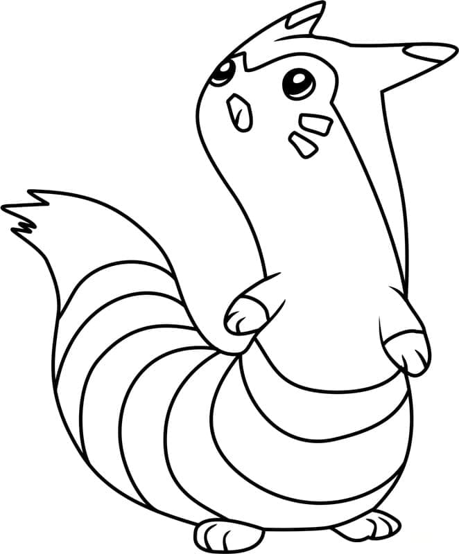 Desenho de Furret Pokemon para Colorir