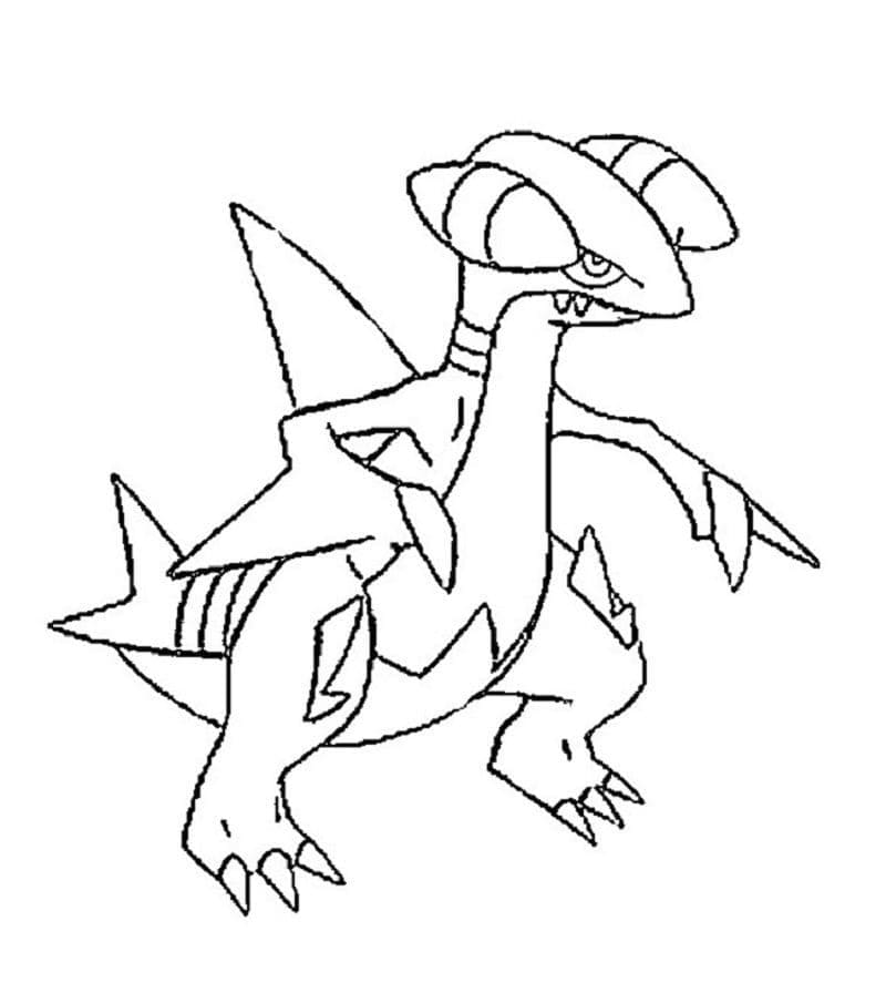 Desenho de Gabite Pokemon para Colorir