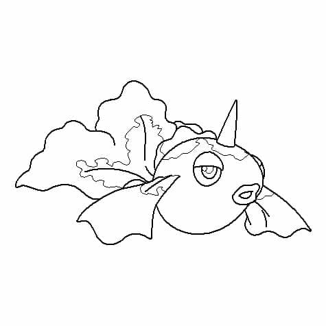 Desenho de Goldeen Pokemon para Colorir