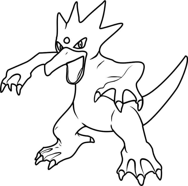 Desenho de Golduck Pokemon para Colorir