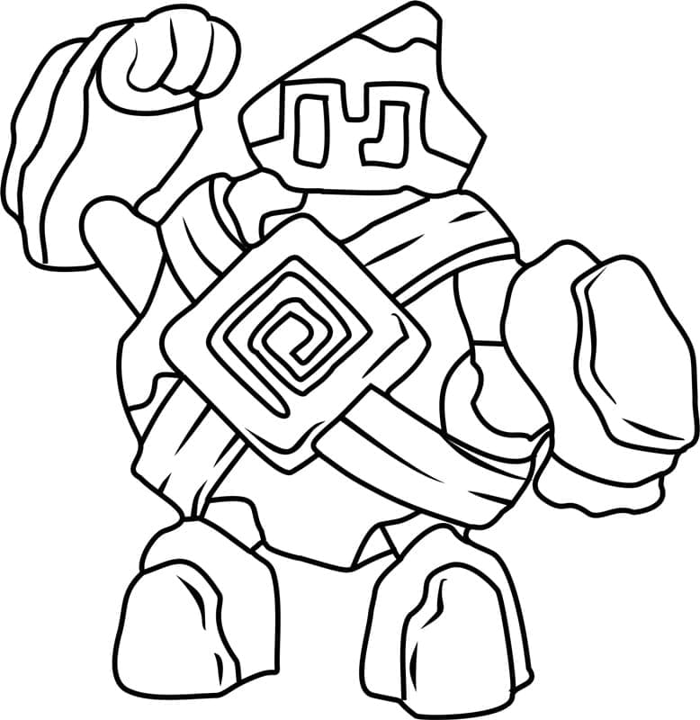 Desenho de Golett Pokemon para Colorir