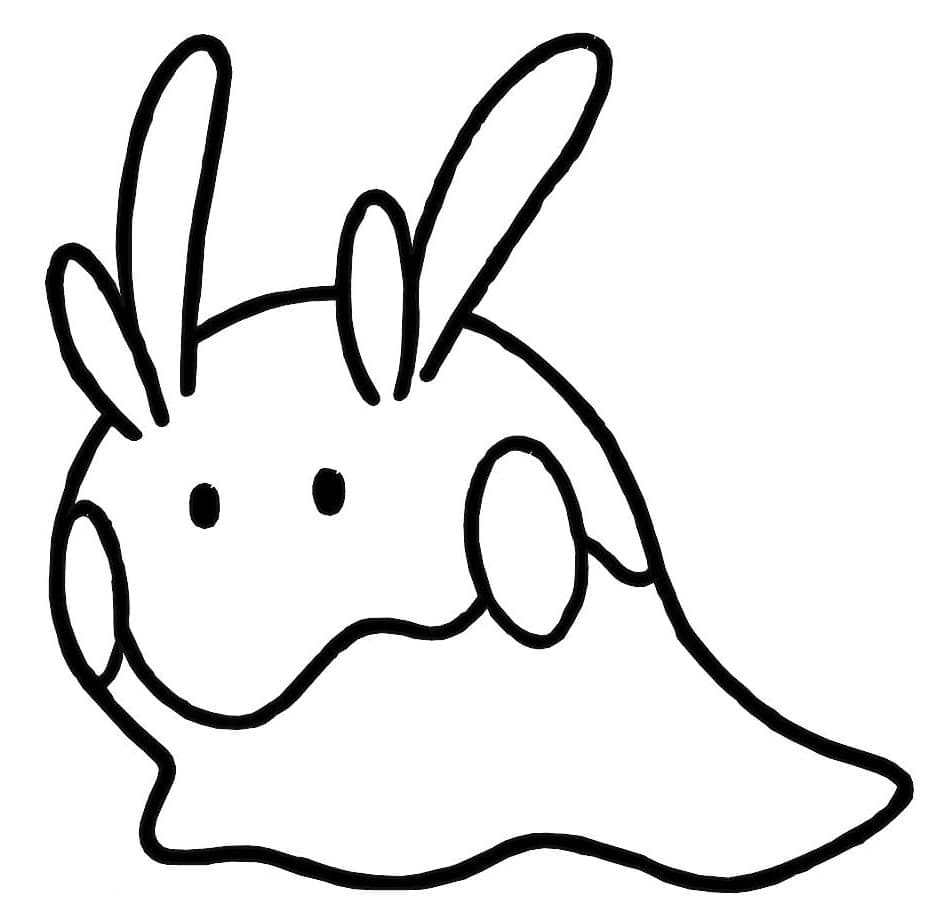 Desenho de Goomy Pokemon para Colorir