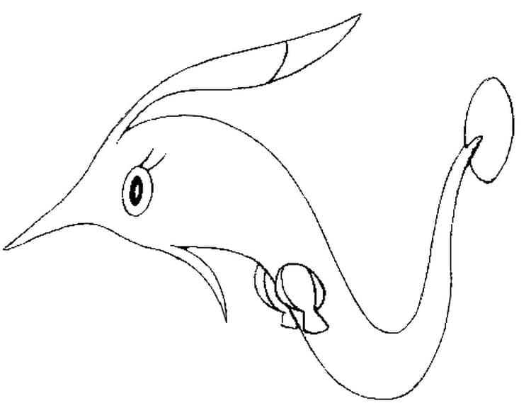 Desenho de Gorebyss Pokemon para Colorir