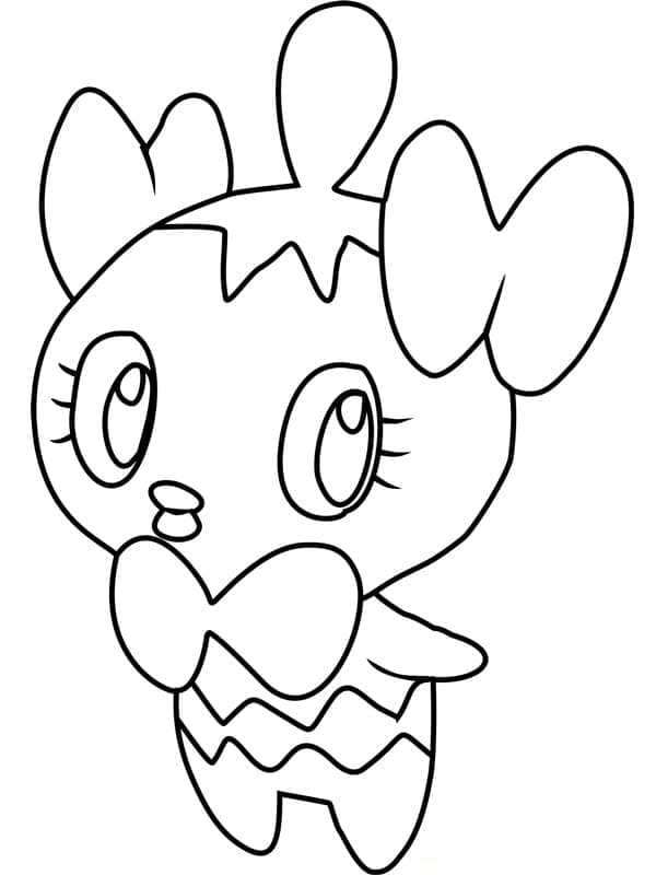 Desenho de Gothita Pokemon para Colorir