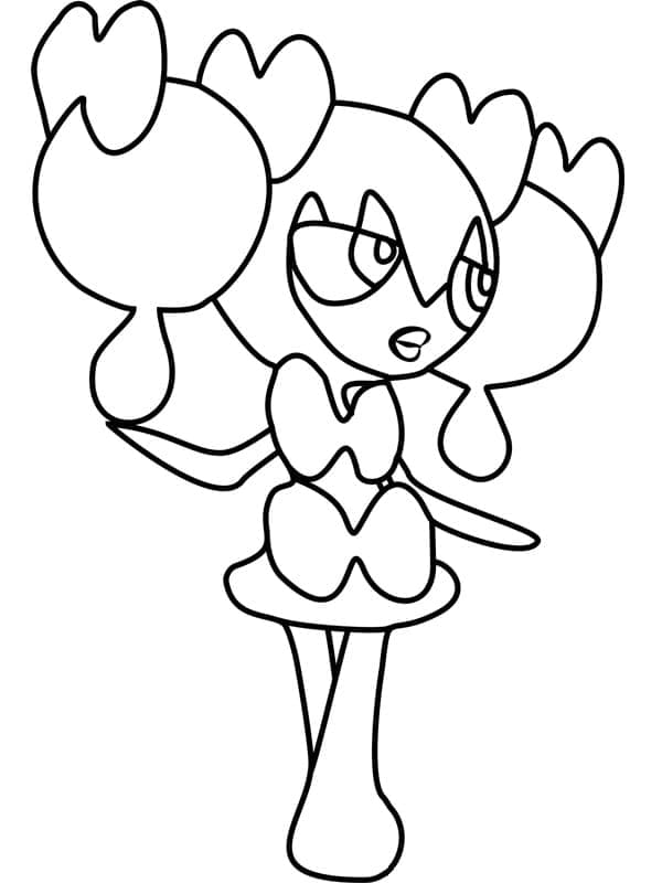 Desenho de Gothorita Pokemon para Colorir