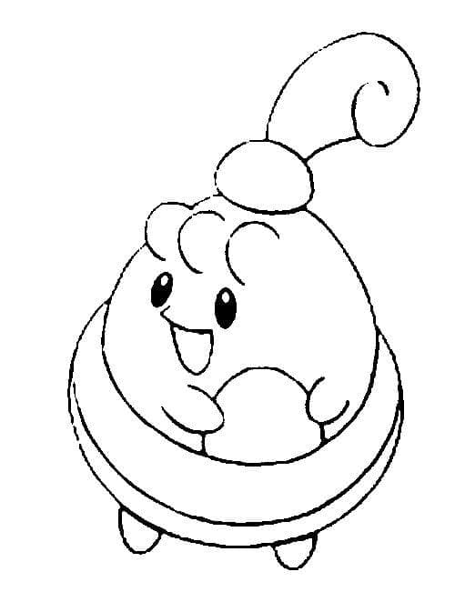 Desenho de Happiny Pokemon para Colorir