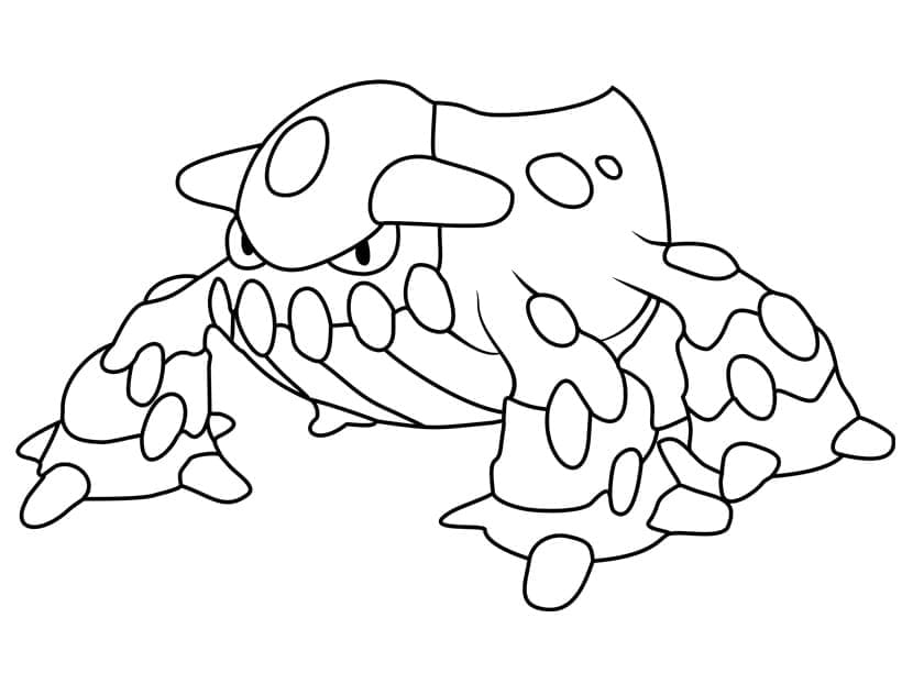 Desenho de Heatran Pokemon para Colorir